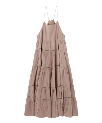 ポンチ×タフタティアード ワンピース|ANAYI OFFICIAL ONLINE STORE