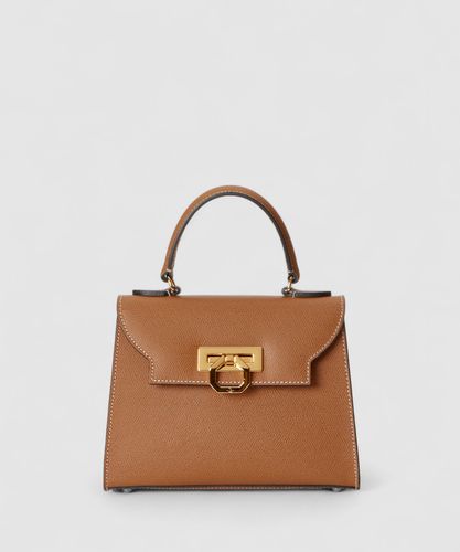 【保存袋付き】DEMELLIERハンドバッグ　ハニースエード 保存袋付き】DEMELLIERハンドバッグ ハニースエード