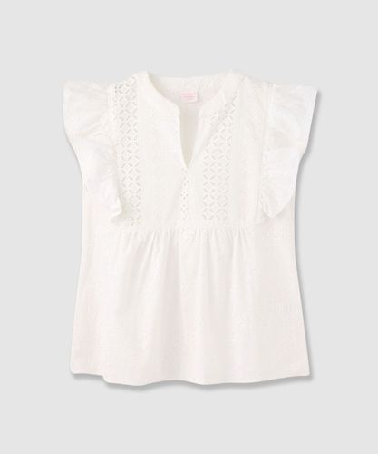 コットンシルクレースコンビブラウス|ANAYI OFFICIAL ONLINE STORE