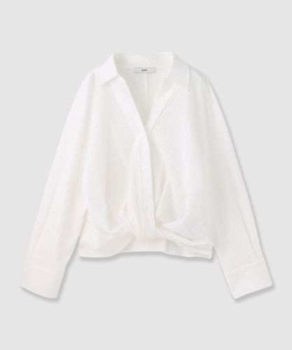ダブルクロスフリンジビジュー ブラウス〈セットアップ対応商品