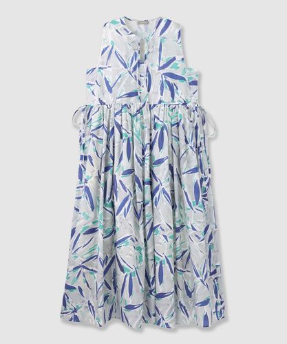 ANAYI WRITEWELL クルー衿 花柄ワンピース　麻リネンM 9号 WRITEWELL フルブルームクルー衿 ワンピース|ANAYI OFFICIAL ONLINE