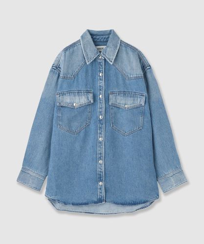 デニムプリントボウタイブラウス〈セットアップ対応商品〉|ANAYI