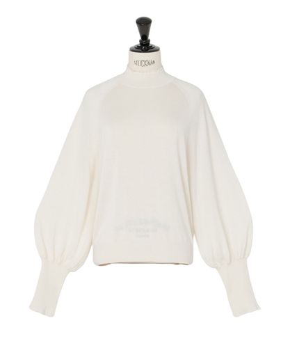 ウールシルク+シアーコンビ プルオーバー|ANAYI OFFICIAL ONLINE STORE