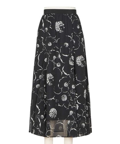 ラメフラワーフクレジャガードフレア スカート|ANAYI OFFICIAL ONLINE