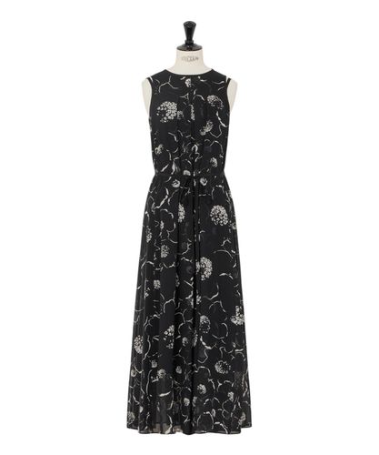 シルエットフラワープリントフレア ワンピース|ANAYI OFFICIAL ONLINE