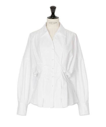 コットンツイルフリルスリーブ ブラウス|ANAYI OFFICIAL ONLINE STORE コットンツイルフリルスリーブ ブラウス|ANAYI OFFICIAL ONLINE STORE