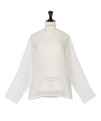 新品 ANAYI コンパクトツイルビッグパフブラウス 36 ブルー アナイ 新品 ANAYI コンパクトツイルビッグパフブラウス 36 ブルー アナイ