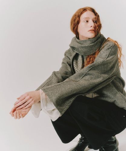 チェックリバーストール付きコート|ANAYI OFFICIAL ONLINE STORE