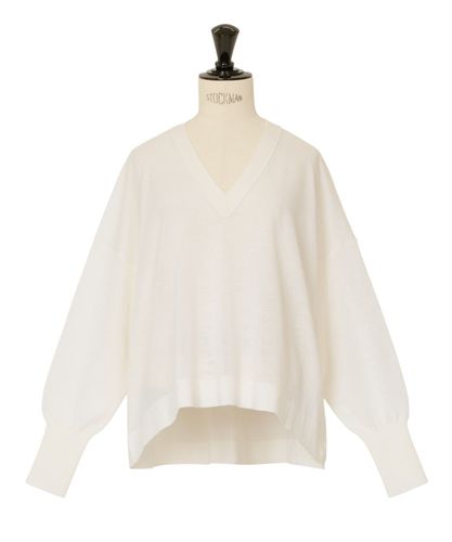 ウールシルク+シアーコンビ プルオーバー|ANAYI OFFICIAL ONLINE STORE