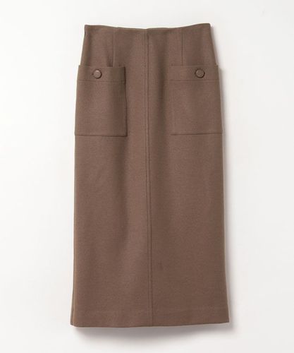 LOULOU WILLOUGHBY】ウール混ダブルクロスタイトスカート|allureville