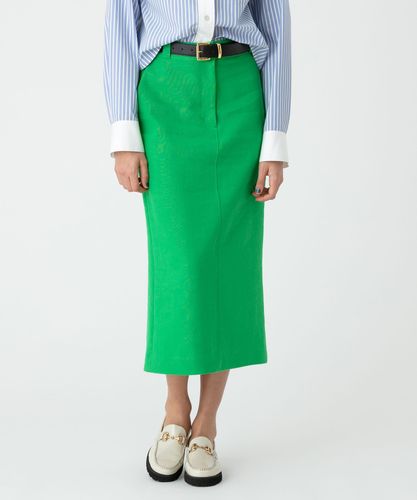 Miu Miu 葉柄グリーンタイトスカート 38 Miu Miu 葉柄グリーンタイトスカート 38 Miu Miu 葉柄グリーンタイト