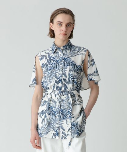 allureville / アルアバイル 【LOULOU WILLOUGHBY】ラインドットプリントブラウス allureville｜アルアバイルのブラウス・シャツ通販｜ELLE SHOP