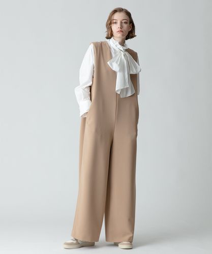 近年モデル✨ allureville リネンオックスベルト付オールインワン M 近年モデル✨ allureville リネンオックスベルト付