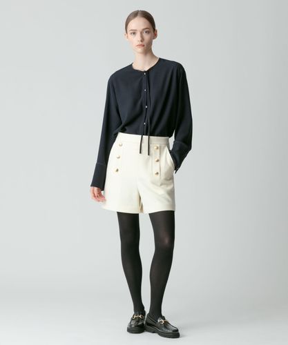 ジョーゼット細パイピングブラウス|allureville OFFICIAL SITE