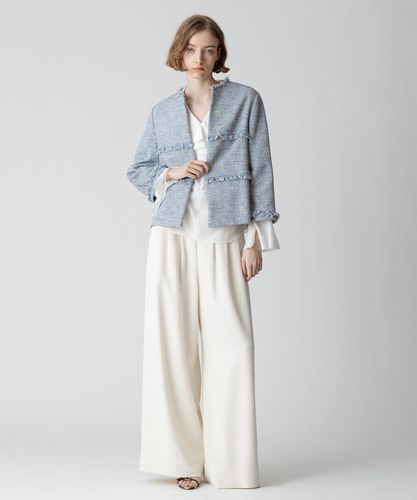 allureville ミックスツイードティアードクルージャケット ミックスツイードティアードクルージャケット|allureville OFFICIAL