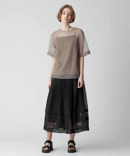 シアーオーガンタックギャザースカート|allureville OFFICIAL SITE