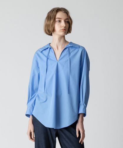 リピーター様価格MaxMara Weekend リネンスキッパーシャツ MaxMara Weekend リネンスキッパーシャツ ストライプ 水色 36