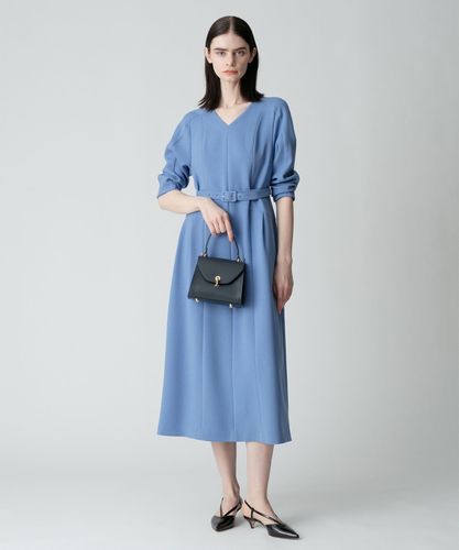 ダブルアムンゼンVネックタックワンピース|allureville OFFICIAL