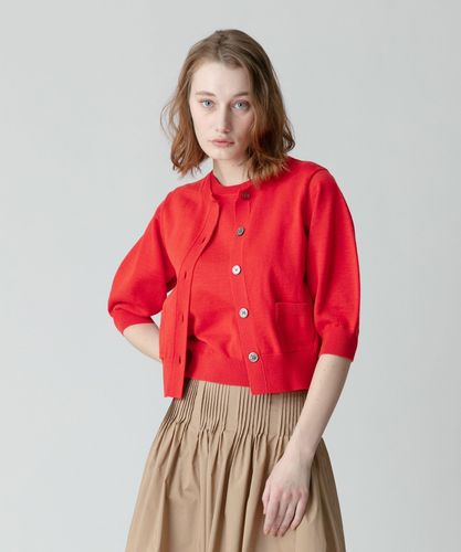 美品【allureville】ギマコットンハーフパフスリーブカーディガン 2 20241016400_70fa4186fc5ad570a9