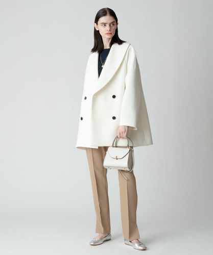 ポリエステルショールカラーミドルタケコート|allureville OFFICIAL