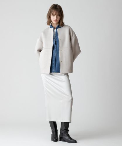 レーヨンボンディングノーカラージャケット|allureville OFFICIAL SITE