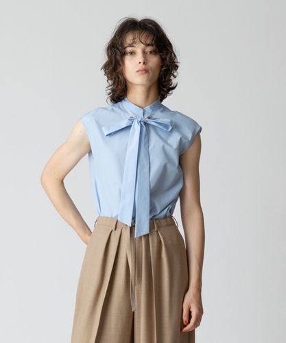 ◎allureville ボウディティールフレンチスリーブブラウス 20242013230_8c1c4895c1a84505a9