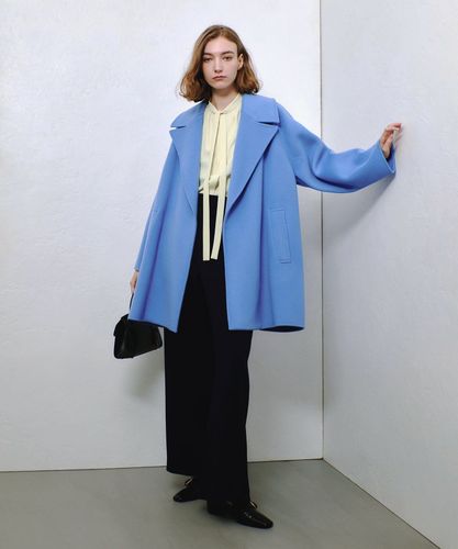 【アルアバイル】ボウタイブラウス　長袖　バイカラー　リボン　洗える　M 白 アルアバイル】ボウタイブラウス 長袖 バイカラー リボン 洗える