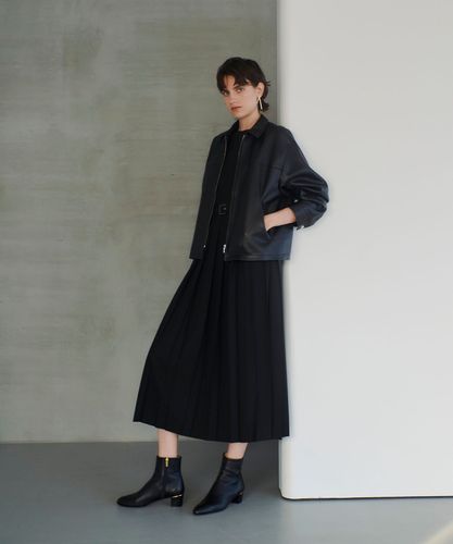 TRトロサイドスリットプリーツワンピース allureville×otona MUSE】TRトロサイドスリットプリーツ