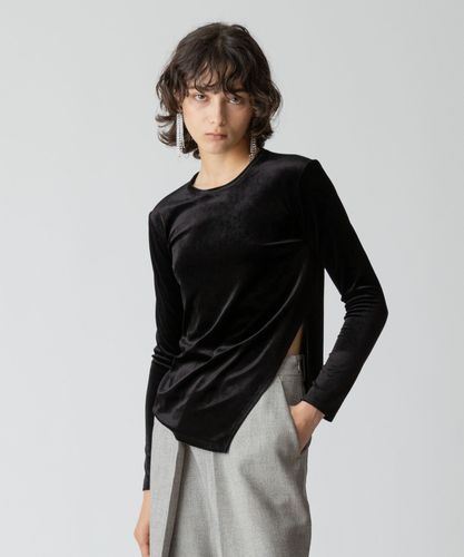 ベロアアシメスリットプルオーバー|allureville OFFICIAL SITE