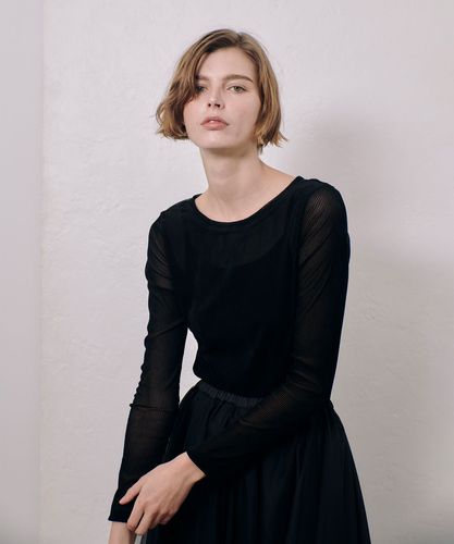 幾何柄チュールトップス|allureville OFFICIAL SITE / ONLINE SHOP