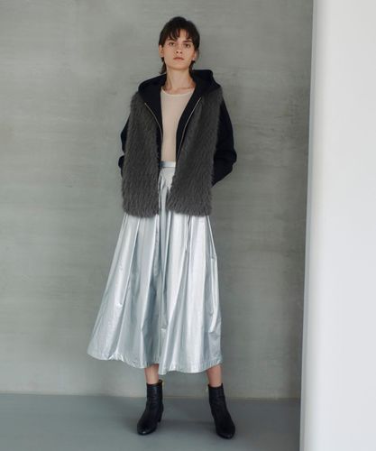 【最終お値下げ】アルアバイル ジャガードフェイクファーコンビニットジレ ジャガードフェイクファーコンビニットジレ|allureville