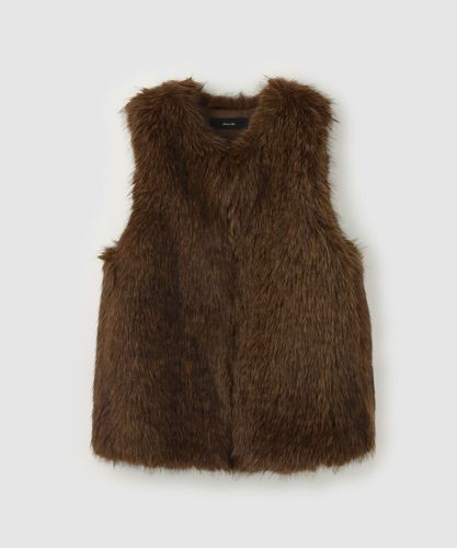 24SS アルアバイル リネンツイルコンパクトジレ ブラウン　完売品 リネン混ジレ|allureville OFFICIAL SITE / ONLINE SHOP｜アルアバイル