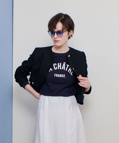 【24年購入】allureville【定価:59,400円】ツイードジャケット ロービングツイードクルーネックジャケット|allureville