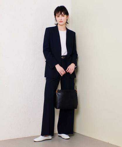 マットストレッチノーカラージャケット|allureville OFFICIAL SITE