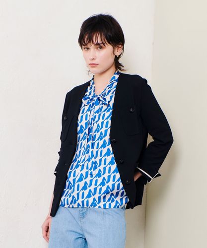 レノクロスノーカラーポケットジャケット|allureville OFFICIAL SITE