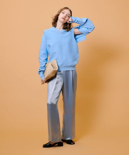 アセテートサテンタックパンツ|allureville OFFICIAL SITE