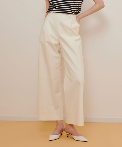 新品 ルルウィルビー ポリツイルタックパンツ ワイド アルアバイル 白 LOULOU WILLOUGHBY】ポリツイルタックパンツ|allureville OFFICIAL