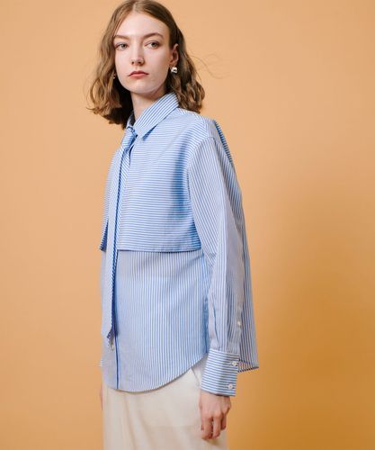 タイディティールストライプシャツ|allureville OFFICIAL SITE