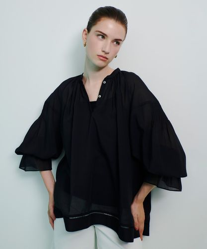 アルアバイル　ルルウィルビー シルクオーガンフラワーブラウス LOULOU WILLOUGHBY】オーガンフラワーブラウス