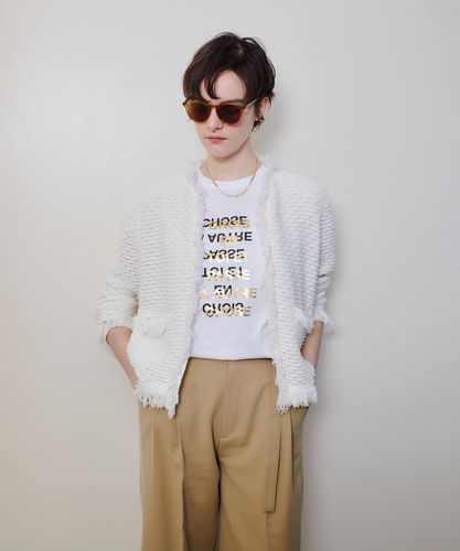 メタリックレイヤードロゴTシャツ|allureville OFFICIAL SITE