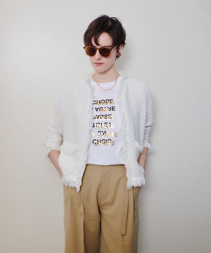 ミックスツイードニットジャケット アルアバイル allureville 新品 ミックスツイードニットジャケット|allureville OFFICIAL SITE