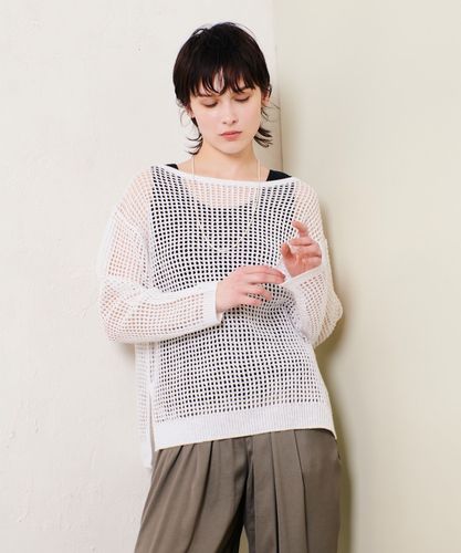 45R リネン　プルオーバー リネンコードメッシュプルオーバー|allureville OFFICIAL SITE