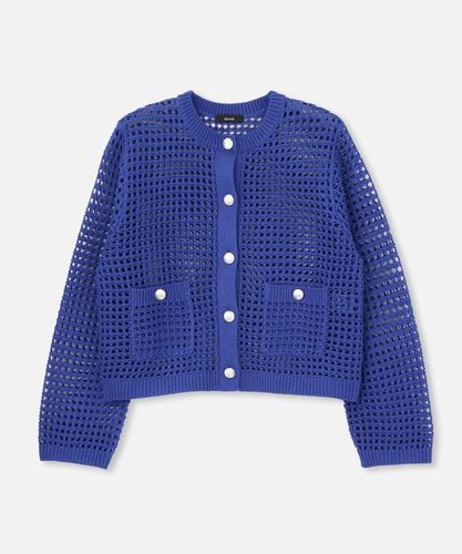 美品 ルルウィルビー パールスタッズカーディガン ブルー M LOULOU WILLOUGHBY】パールスタッズカーディガン|allureville OFFICIAL