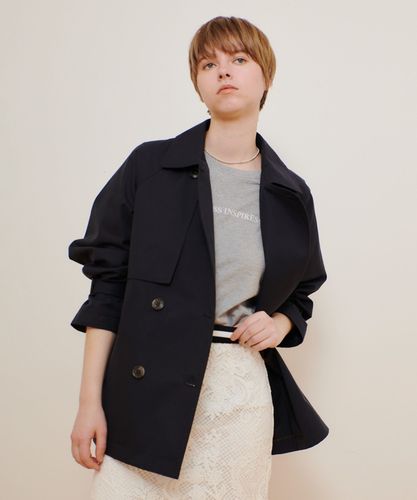 スーピマコットンミドルトレンチコート|allureville OFFICIAL