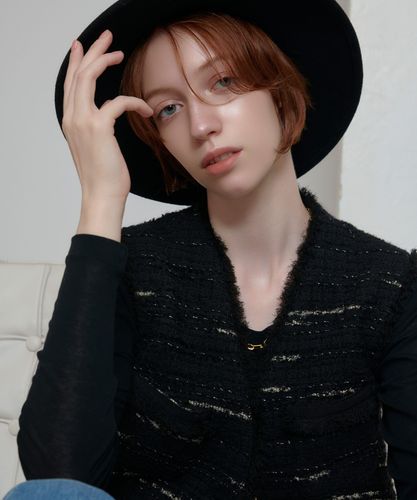 LOULOU WILLOUGHBY】CAMPOREラメツイードジャケット|allureville