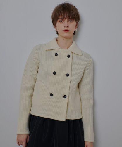 ダブルビーバーノーカラージャケット|allureville OFFICIAL SITE