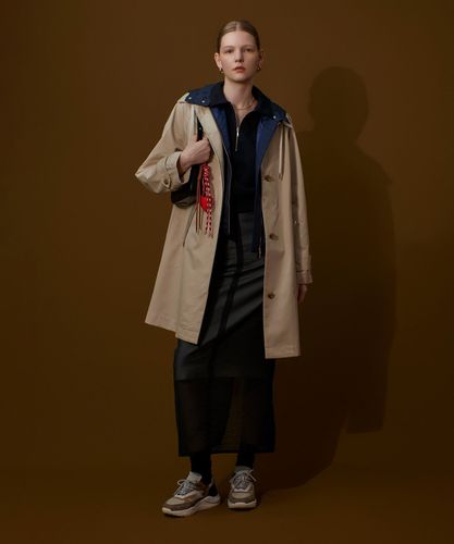フラッフィータイトスカート PROPORTION BODY DRESSING スカート フロント釦フラップタイト