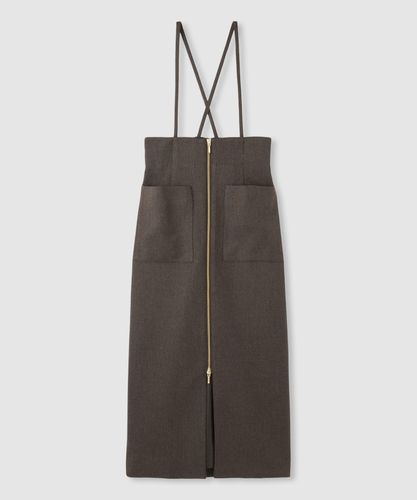 allureville フロントジップサスペンダースカート アルアバイル フロントジップサスペンダースカート|allureville OFFICIAL SITE