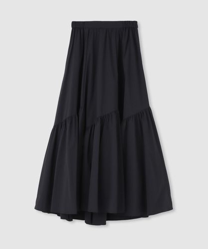 allureville アルアバイル バイヤス切替ギャザースカート 黒 ◇バイヤス切替ギャザースカート|allureville OFFICIAL SITE / ONLINE