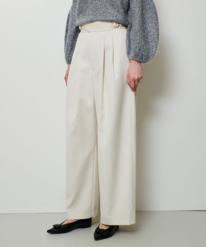 ダブルクロステーパードタックパンツ|allureville OFFICIAL SITE